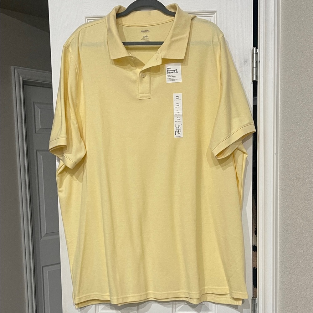 Sonoma Light Yellow Polo Shirt